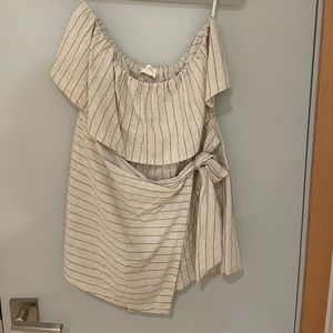 Strapless wrap romper worn once